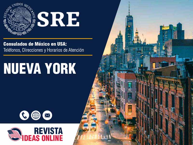 Consulado de Mxico en Nueva York NY - Telfono, Direccin y Horario de Atencin