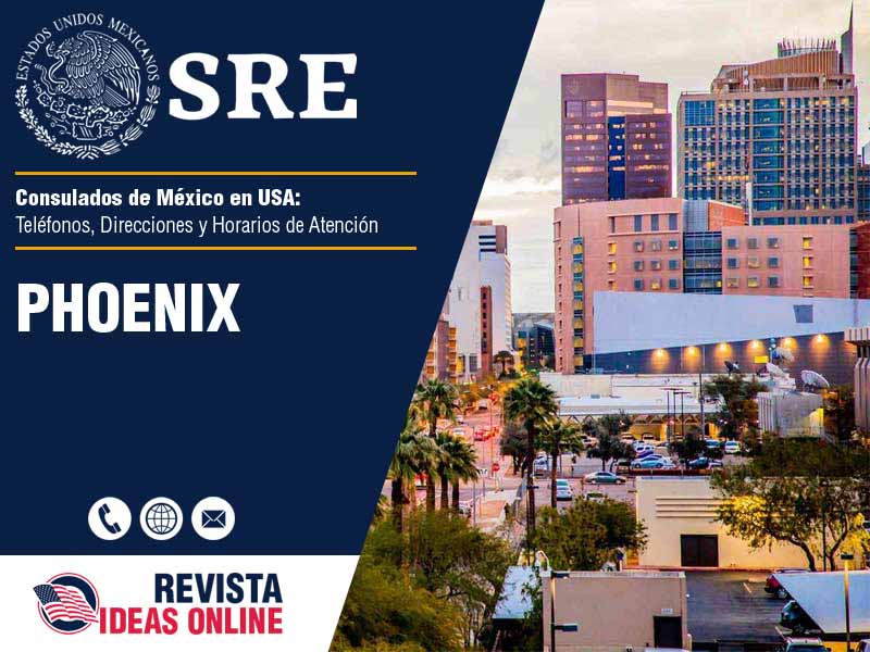 Consulado de Mxico en Phoenix AZ - Telfono, Direccin y Horario de Atencin