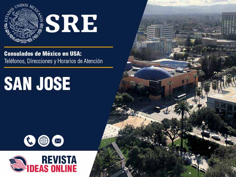 Consulado de Mxico en San Jose CA - Telfono, Direccin y Horario de Atencin